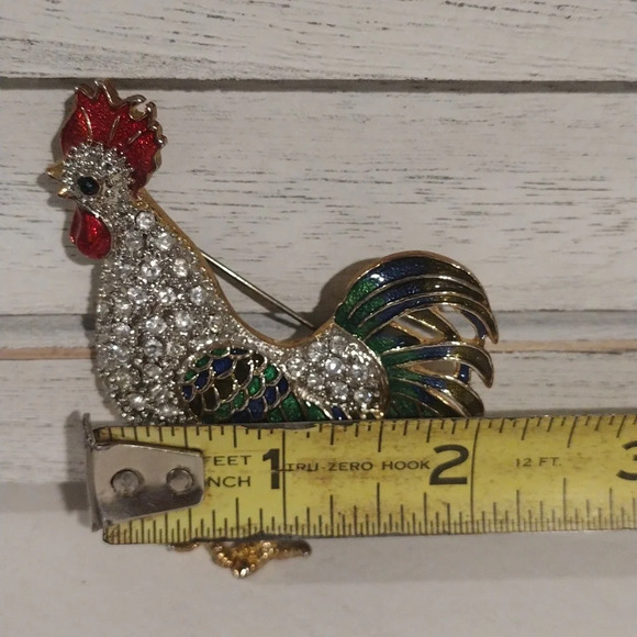 Vintage Strutting Cockerell Brooch 🖤 - Picture 6 of 8